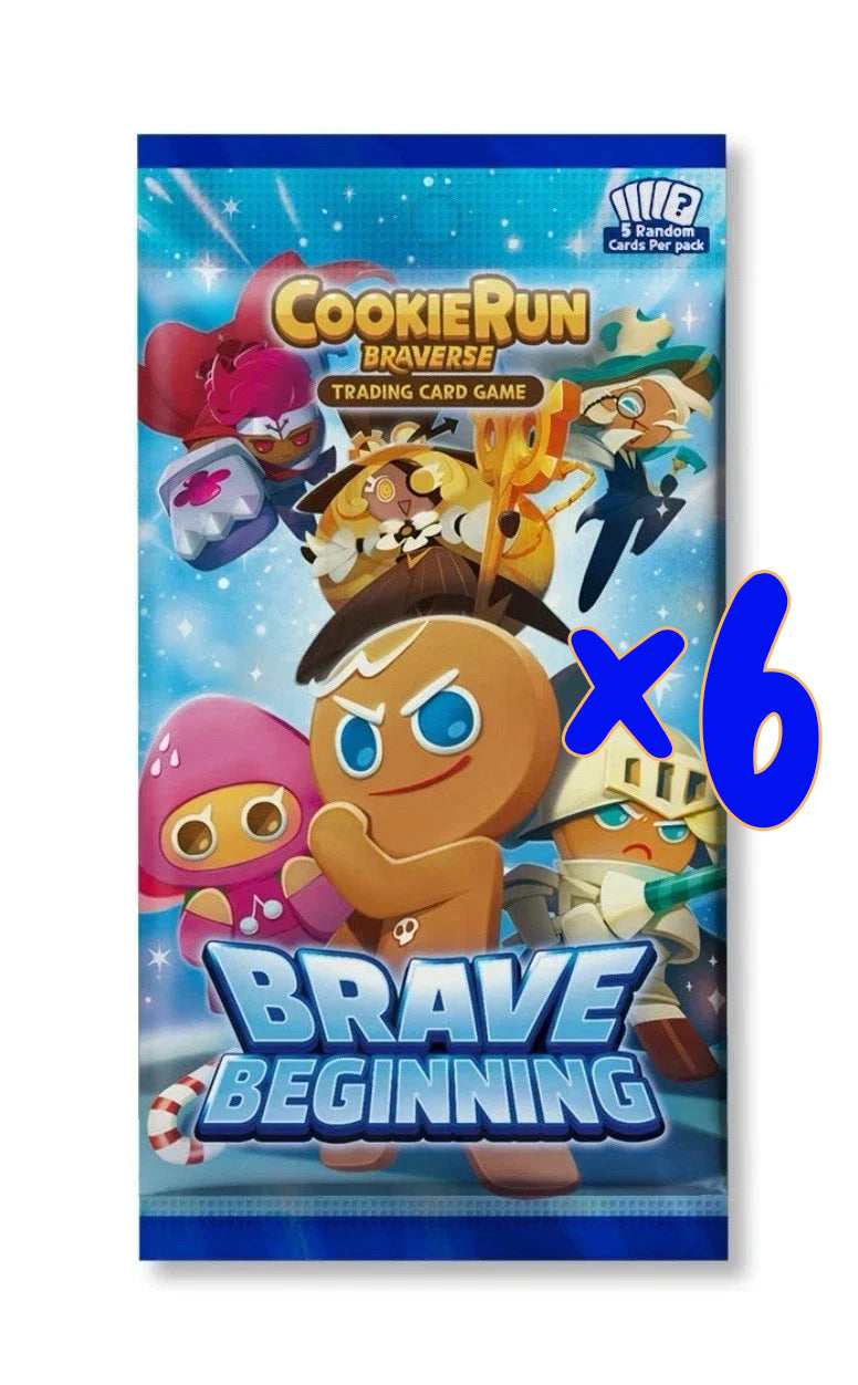 CookieRun TCG: Set 1: Brave Beginning Loose Booster Pack - 6 Pack Bundle