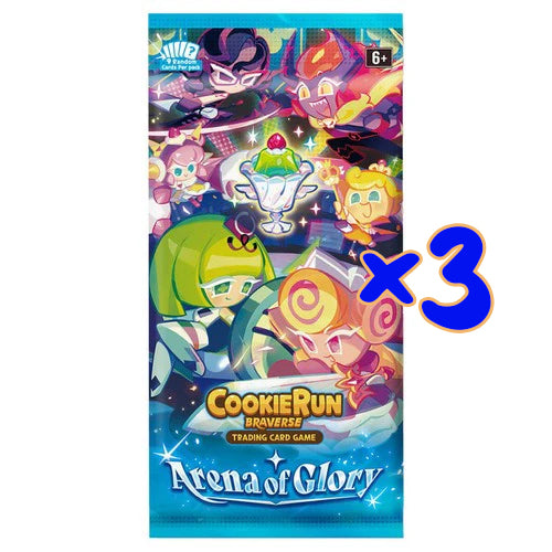 CookieRun TCG: Set 3: Arena of Glory Loose Booster Pack - 3 Pack Bundle