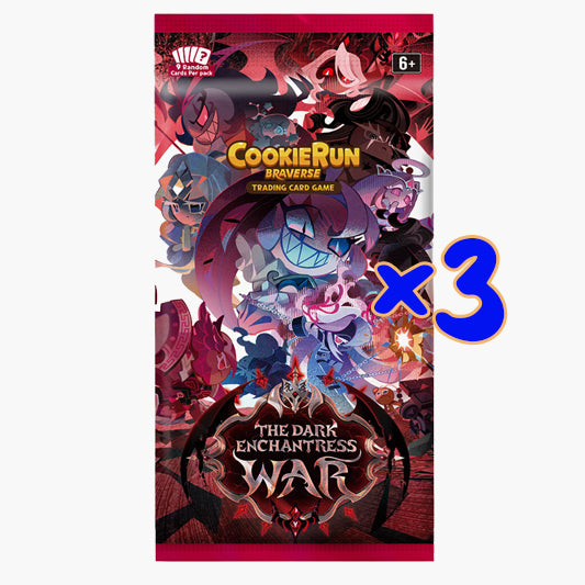 CookieRun TCG: Set 5: The Dark Enchantress War Loose Booster Pack - 3 Pack Bundle - Presale - Release Date 7/24/26
