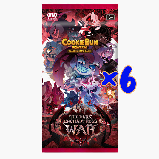 CookieRun TCG: Set 5: The Dark Enchantress War Loose Booster Pack - 6 Pack Bundle - Presale - Release Date 7/24/26