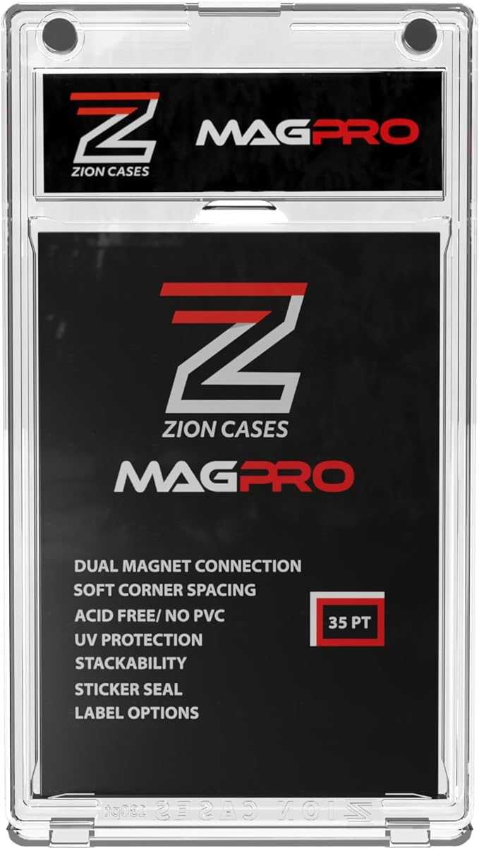 Zion Cases MagPro 35PT Magnetic Card Holder; Duel Magnet Card Case for Secure Holding Strength to Guard Against Unintentional Openings