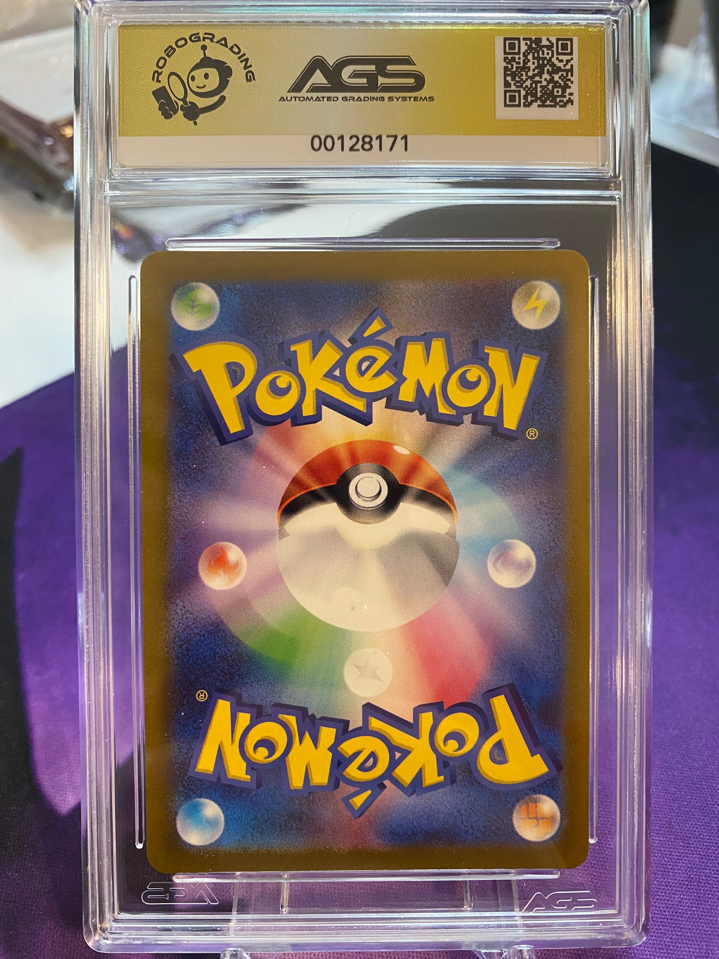 Japanese Pokemon TCG Mime Jr. | Shiny Treasure EX #262 Shiny Holo | AGS Graded GEM-MT 10