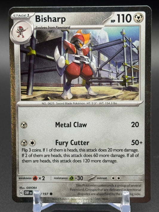 Pokemon TCG Bisharp | Obsidian Flames 149/197 Cosmos Holo | Condition: Near Mint