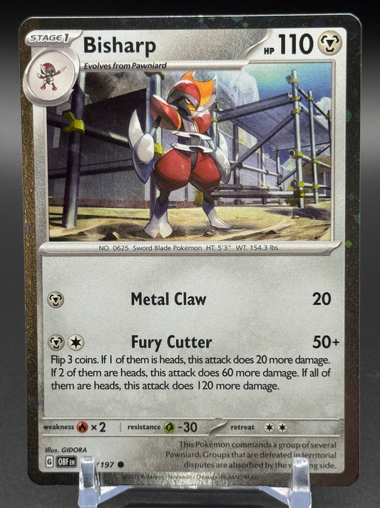 Pokemon TCG Bisharp | Obsidian Flames 149/197 Cosmos Holo | Condition: Near Mint