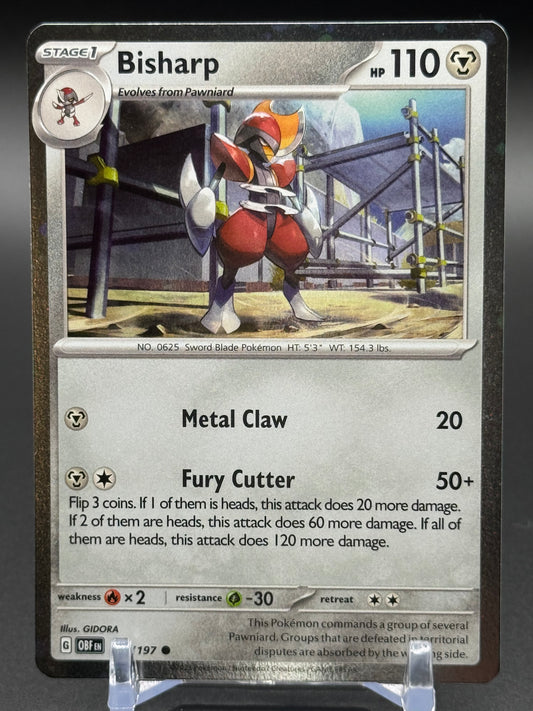 Pokemon TCG Bisharp | Obsidian Flames 149/197 Cosmos Holo | Condition: Near Mint
