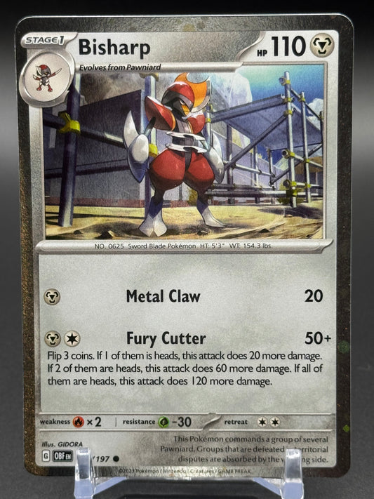 Pokemon TCG Bisharp | Obsidian Flames 149/197 Cosmos Holo | Condition: Near Mint