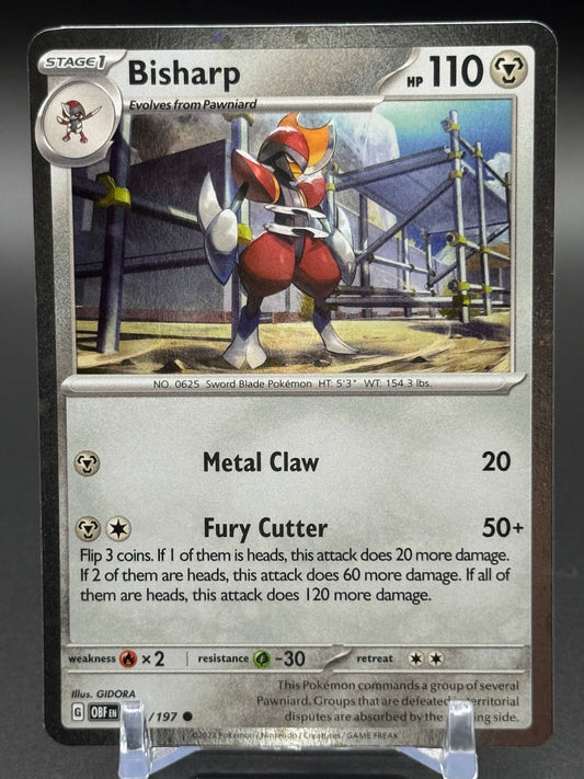 Pokemon TCG Bisharp | Obsidian Flames 149/197 Cosmos Holo | Condition: Near Mint