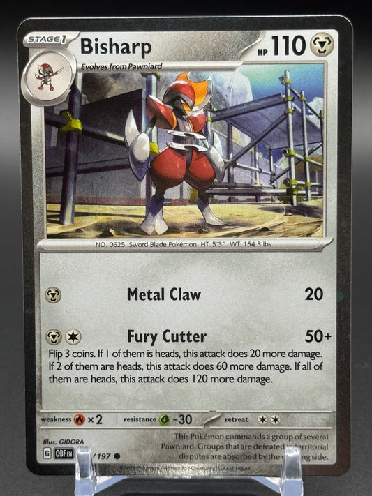 Pokemon TCG Bisharp | Obsidian Flames 149/197 Cosmos Holo | Condition: Near Mint