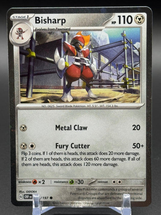 Pokemon TCG Bisharp | Obsidian Flames 149/197 Cosmos Holo | Condition: Near Mint