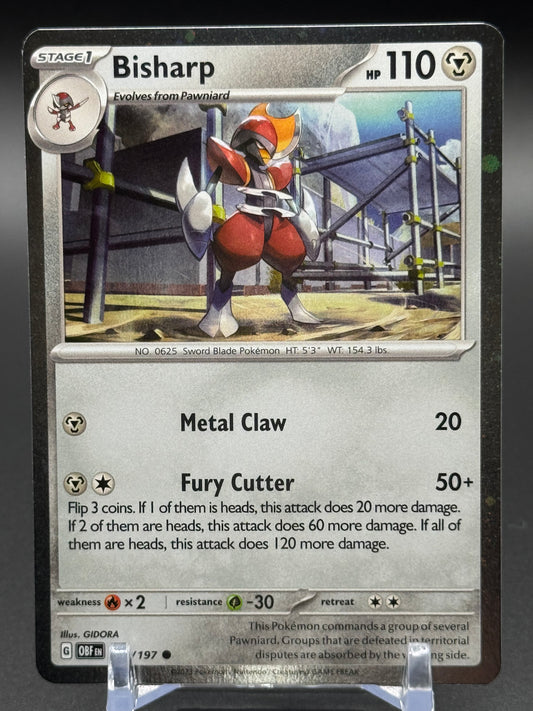 Pokemon TCG Bisharp | Obsidian Flames 149/197 Cosmos Holo | Condition: Near Mint