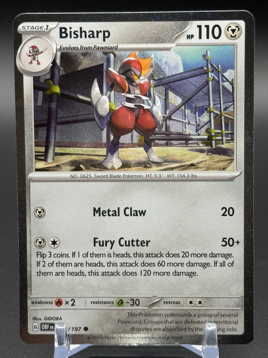 Pokemon TCG Bisharp | Obsidian Flames 149/197 Cosmos Holo | Condition: Near Mint