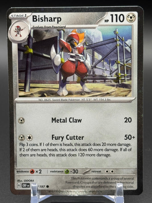 Pokemon TCG Bisharp | Obsidian Flames 149/197 Cosmos Holo | Condition: Near Mint