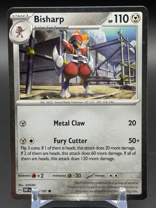 Pokemon TCG Bisharp | Obsidian Flames 149/197 Cosmos Holo | Condition: Near Mint
