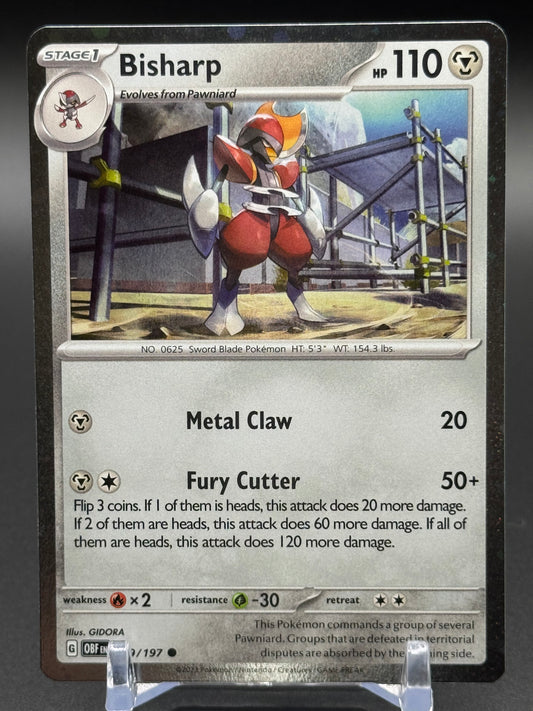 Pokemon TCG Bisharp | Obsidian Flames 149/197 Cosmos Holo | Condition: Near Mint