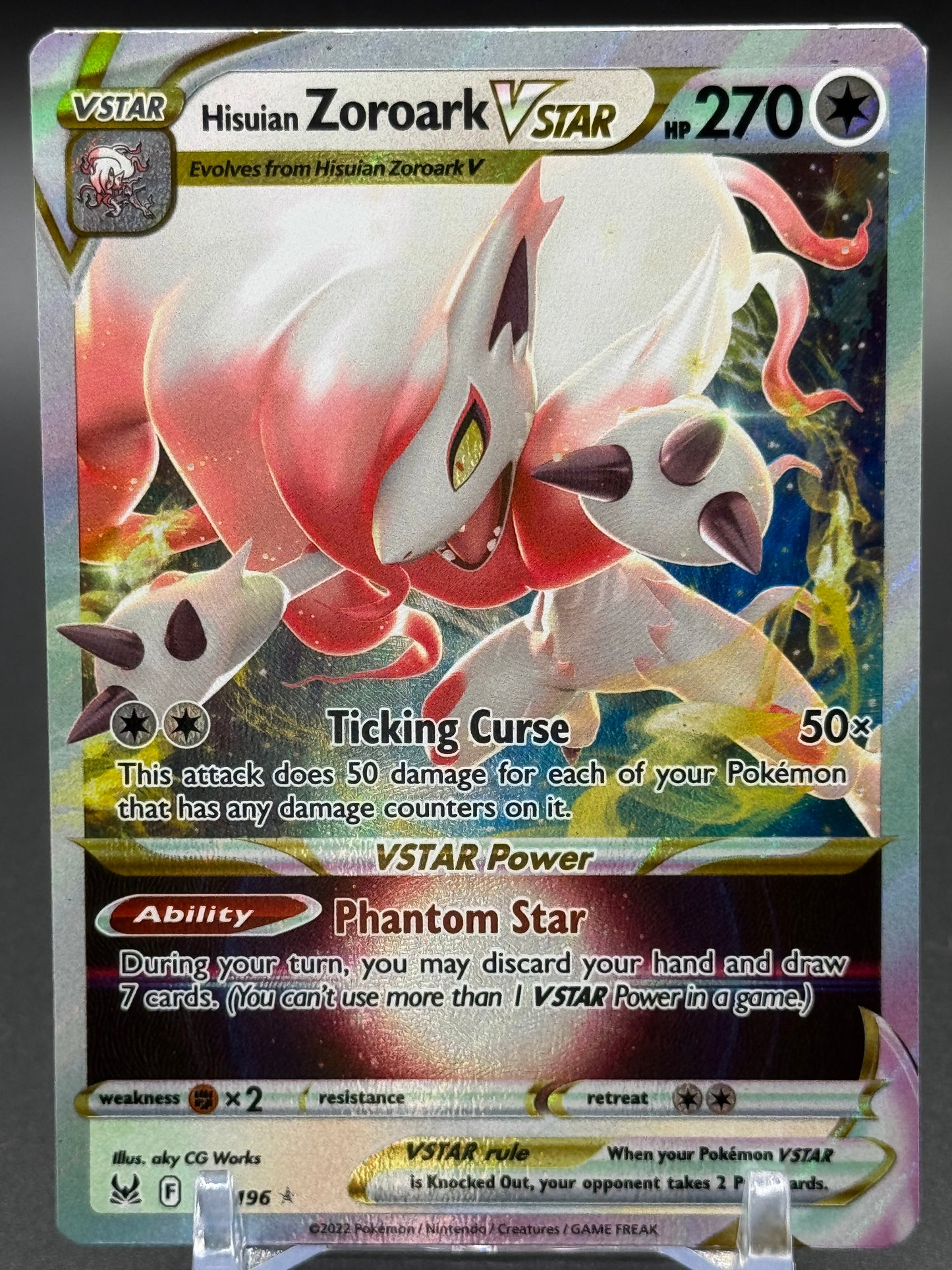 Pokemon TCG Hisuian Zoroark VSTAR | Lost Origin 147/196 | Condition: Near Mint