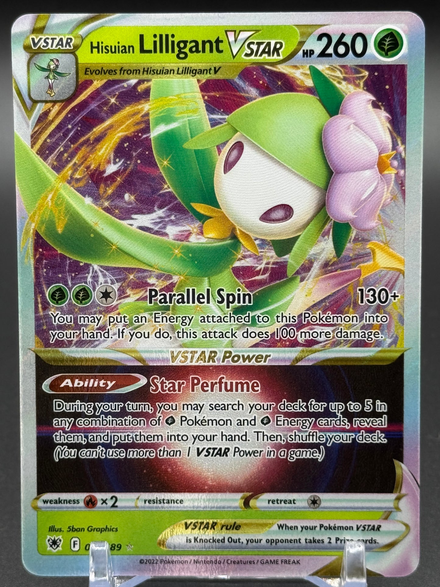 Pokemon TCG Hisuian Lilligant VSTAR | Astral Radiance 018/189 | Condition: Near Mint