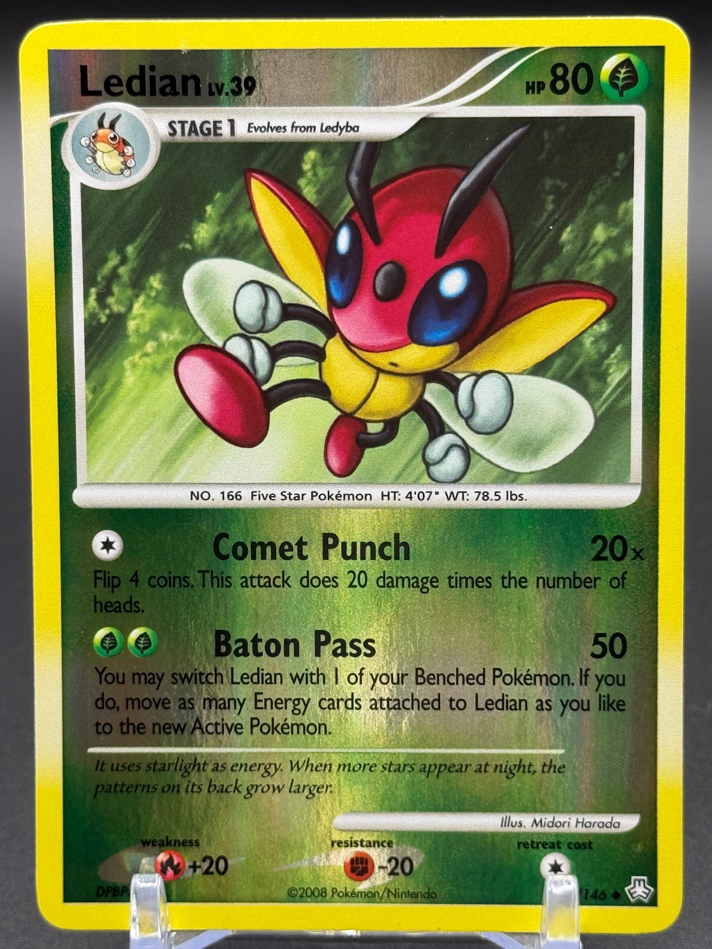 Pokemon TCG Ledian | Legends Awakened 60/146 Reverse Holo | Condition: Near Mint