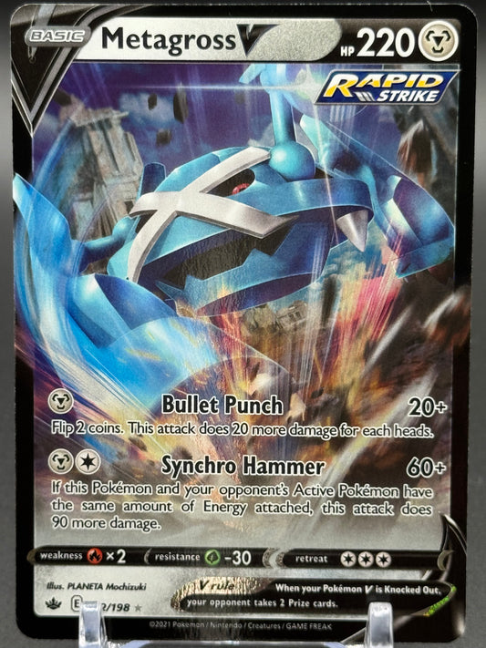 Pokemon TCG Metagross V | Chilling Reign 112/198 | Condition: Near Mint