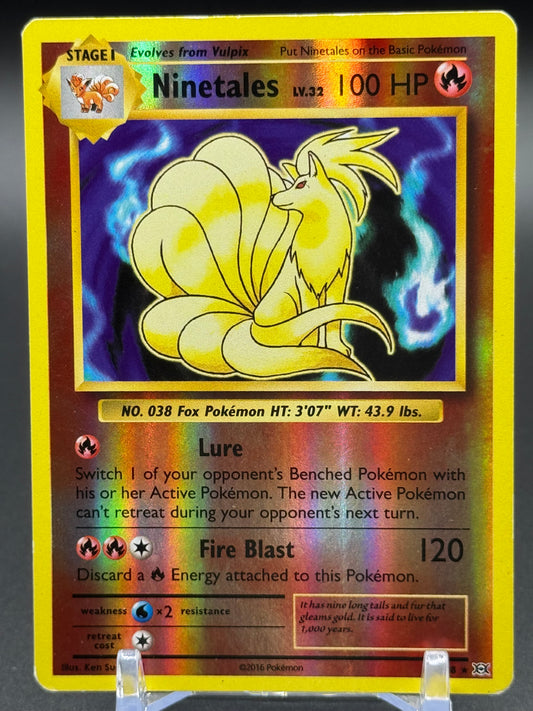 Pokemon TCG Ninetales | XY: Evolutions 15/108 Reverse Holo | Condition: Moderate Play