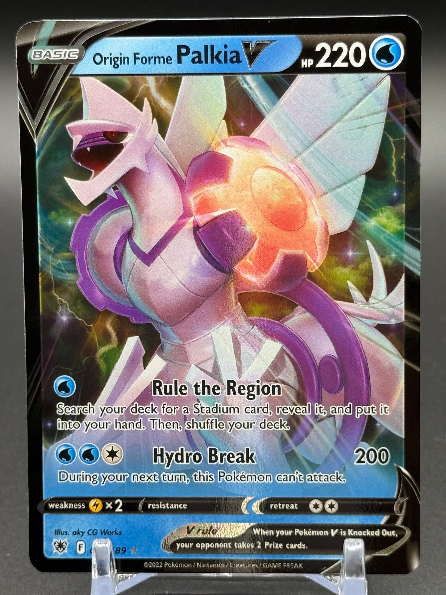 Pokemon TCG Origin Forme Palkia V | Astral Radiance 039/189 | Condition: Near Mint
