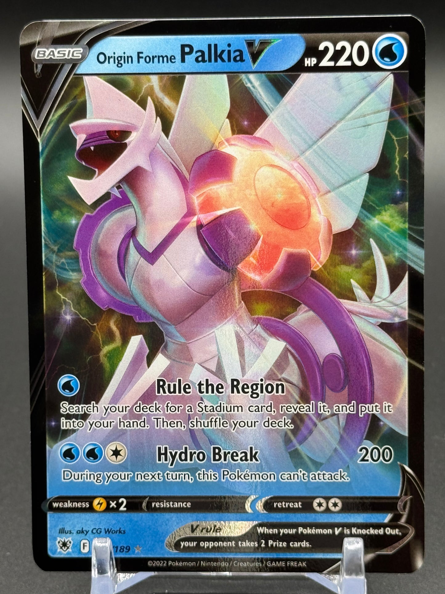 Pokemon TCG Origin Forme Palkia V | Astral Radiance 039/189 | Condition: Near Mint