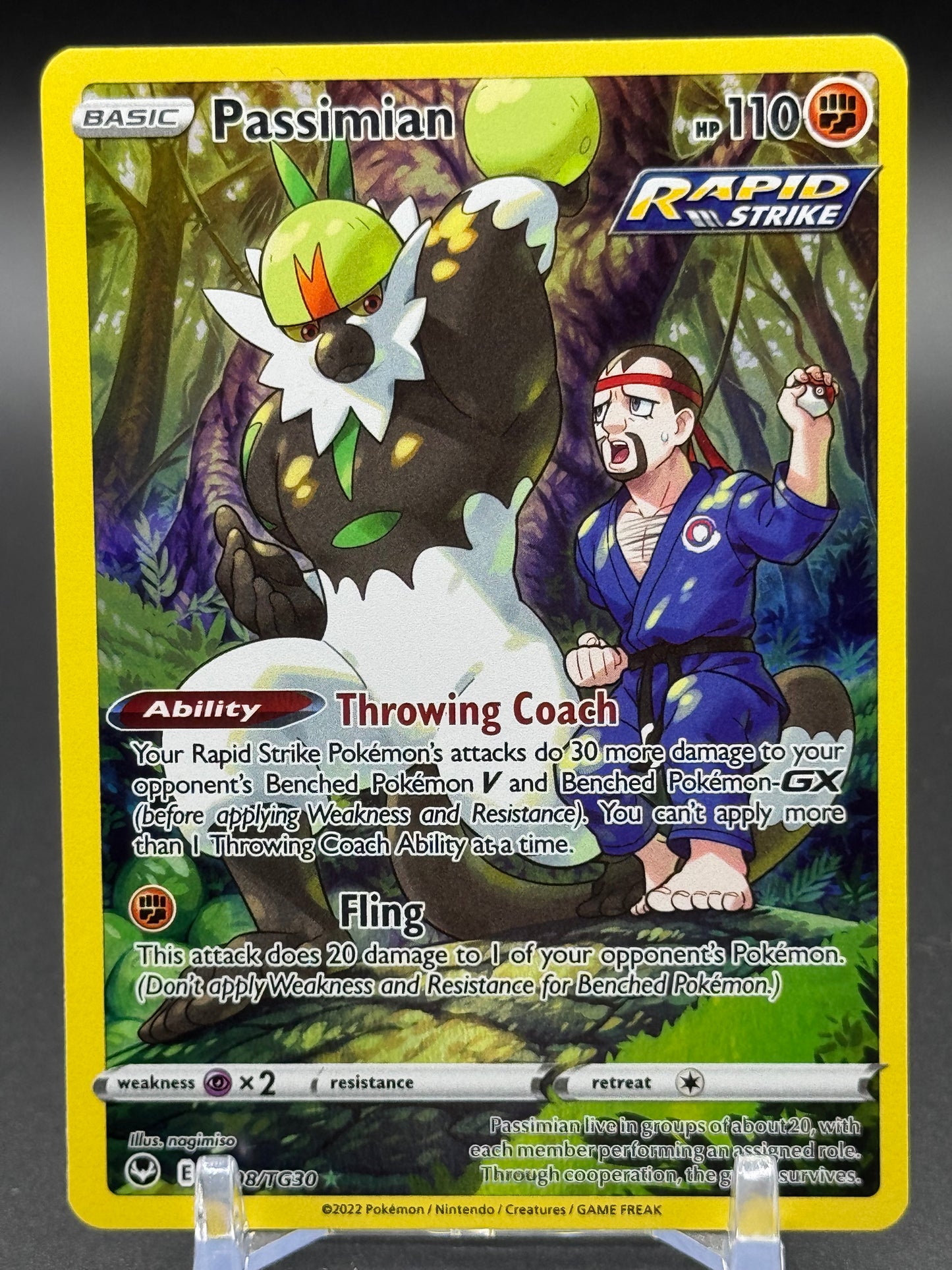 Pokemon TCG Passimian | Silver Tempest TG08/TG30 | Condition: Near Mint