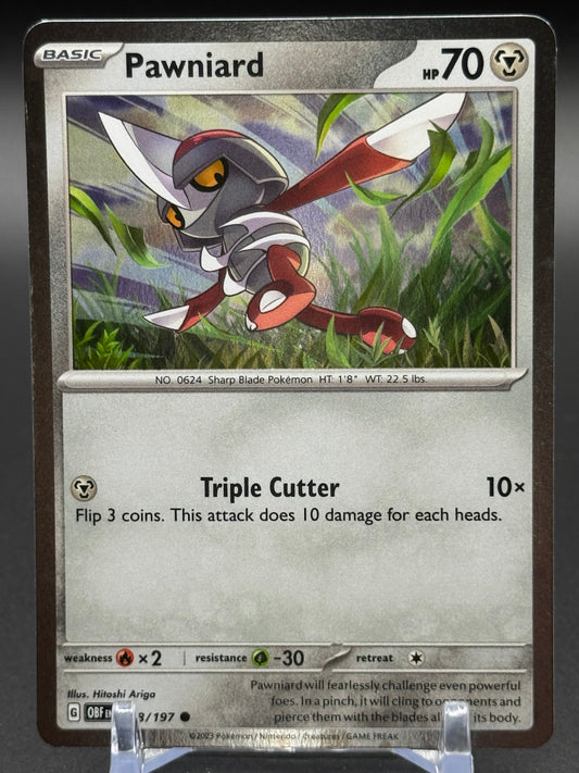 Pokemon TCG Pawniard | Obsidian Flames 148/197 Cosmos Holo | Condition: Near Mint