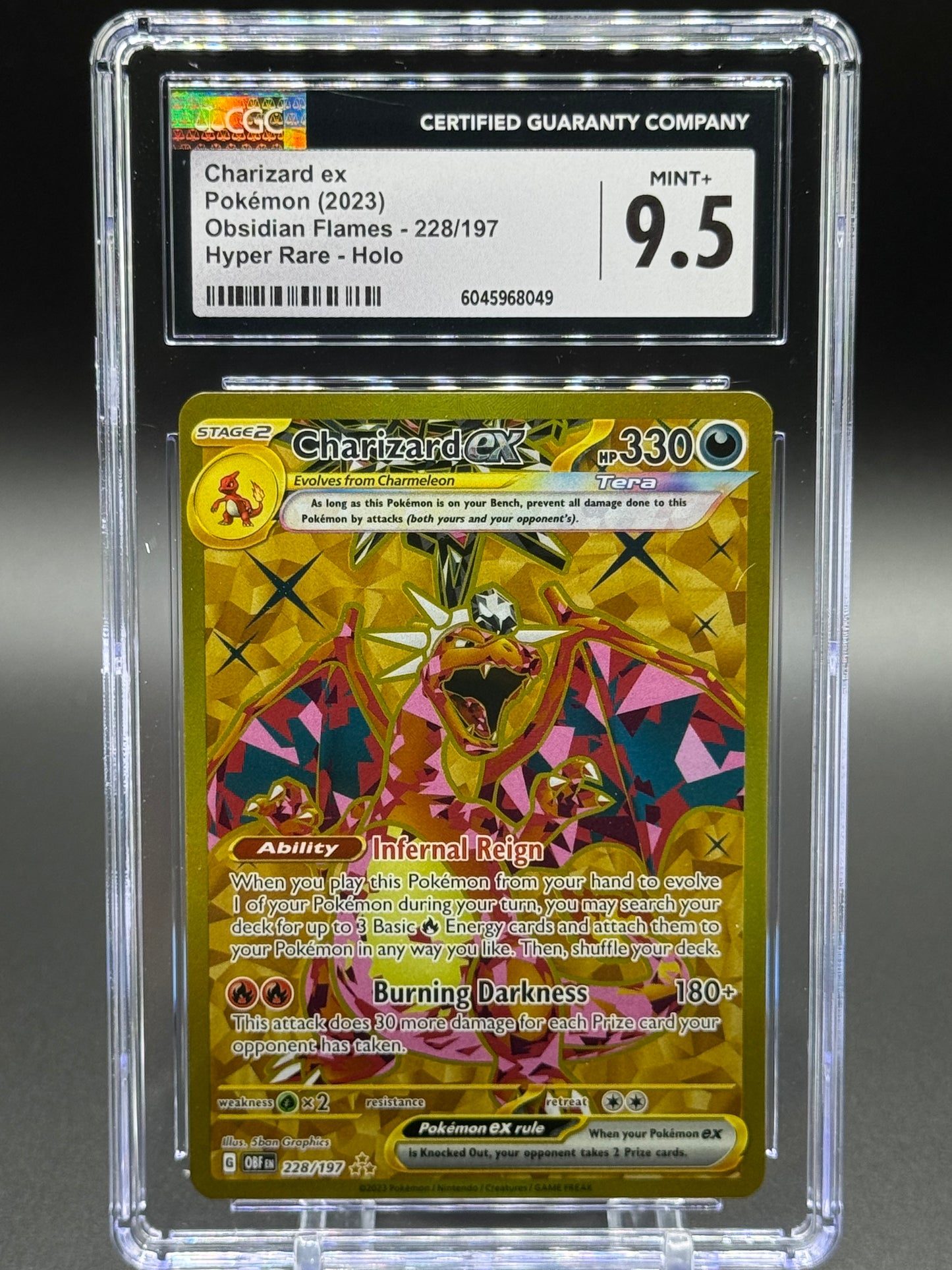 Pokemon TCG Charizard ex | Obsidian Flames 228/197 | CGC Graded MINT+ 9.5