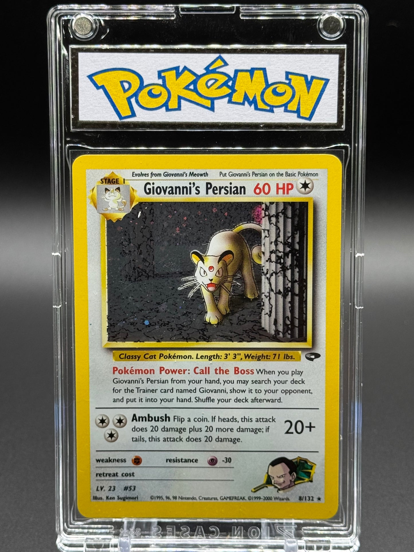 Pokemon TCG Giovanni's Persian | Gym Challenge 8/132 | Condition: Near Mint