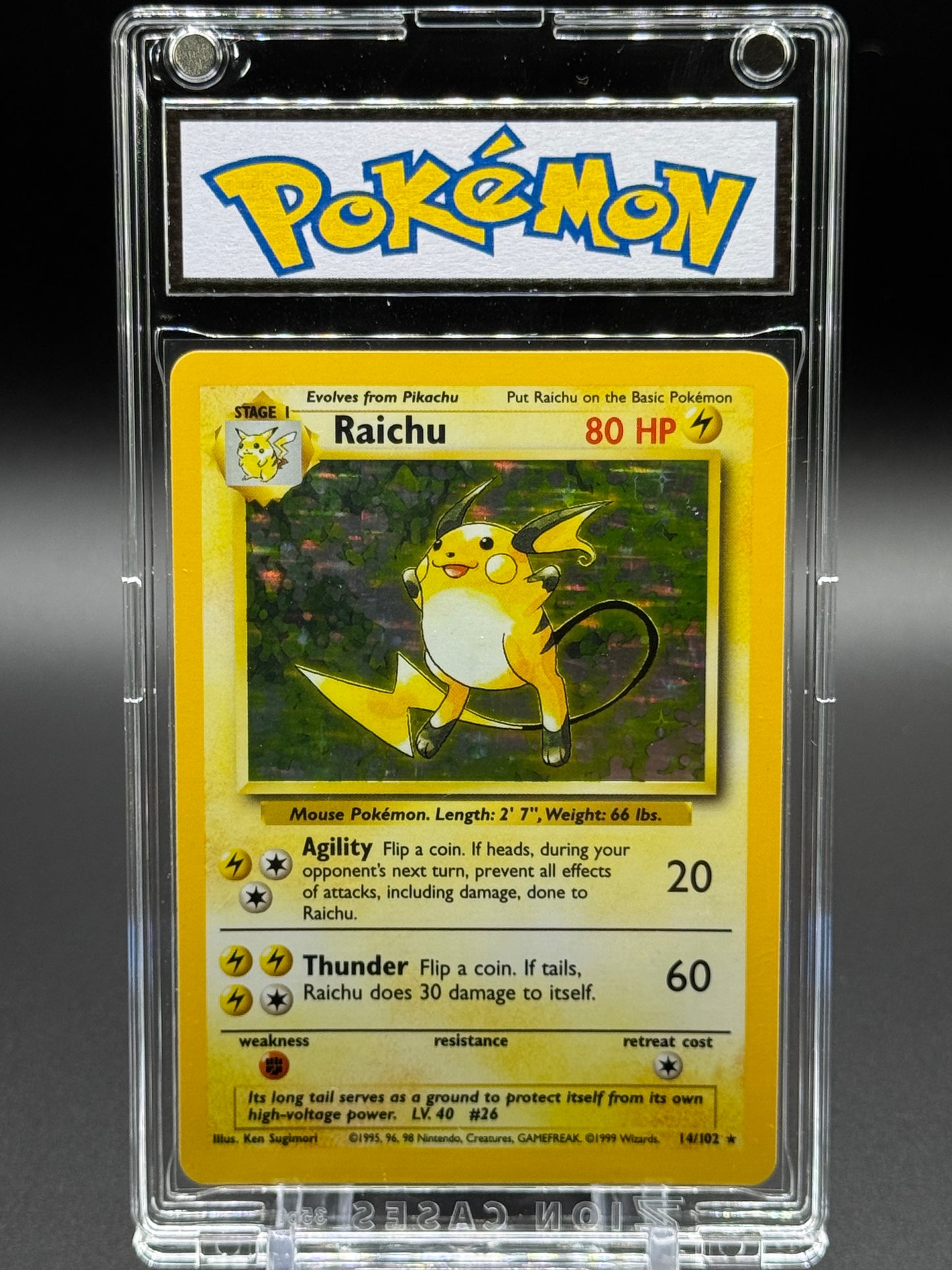 Pokemon TCG Raichu | Base Set 14/102 | Condition: Near Mint