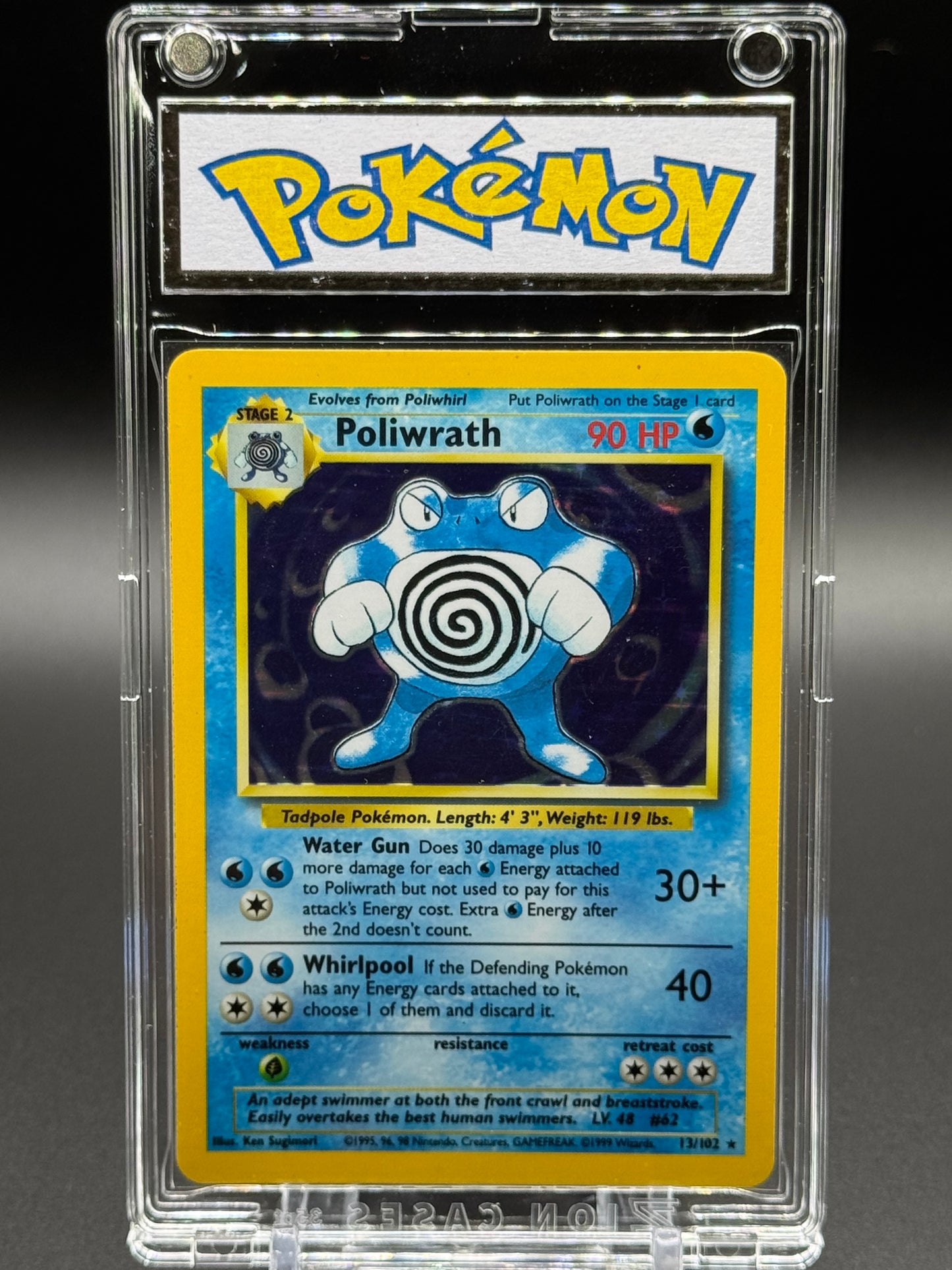 Pokemon TCG Poliwrath | Base Set 13/102 | Condition: Light Play