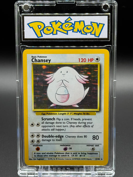 Pokemon TCG Chansey | Base Set 3/102 | Condition: Light Play