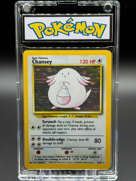 Pokemon TCG Chansey | Base Set 3/102 | Condition: Light Play