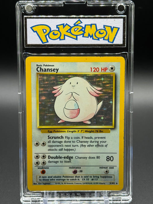 Pokemon TCG Chansey | Base Set 3/102 | Condition: Moderate Play