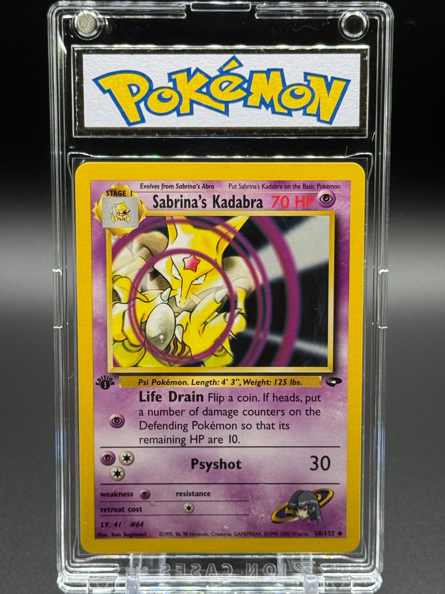 Pokemon TCG Sabrina's Kadabra | Gym Challenge 58/132 1st Edition | Condition: Near Mint
