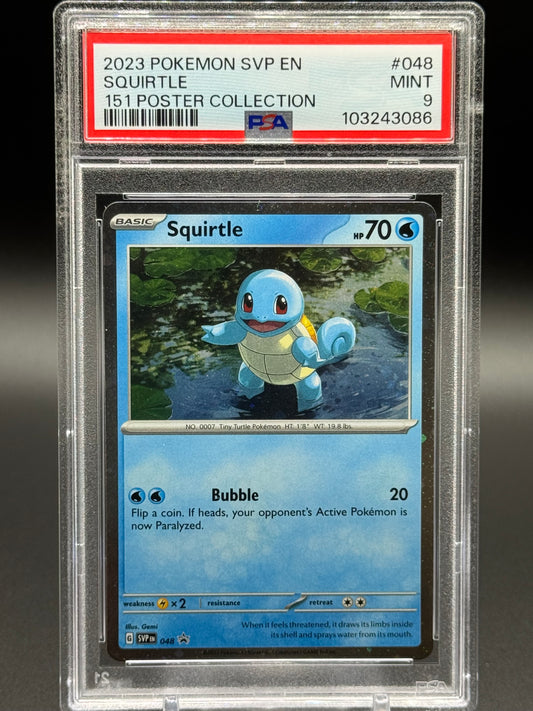 Pokemon TCG Squirtle | Black Star Promo SVP048 | PSA Graded MINT 9