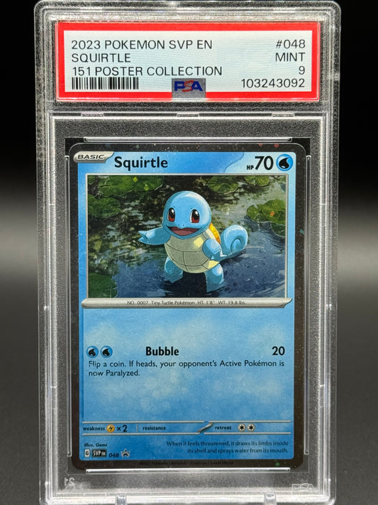 Pokemon TCG Squirtle | Black Star Promo SVP048 | PSA Graded MINT 9