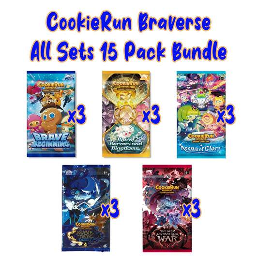 CookieRun TCG: All 5 Sets - 15 Pack Bundle