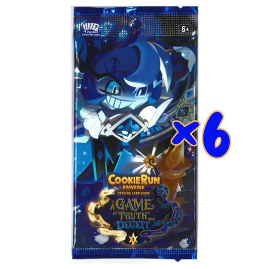 CookieRun TCG: Set 4: A Game of Truth and Deceit Loose Booster Pack - 6 Pack Bundle
