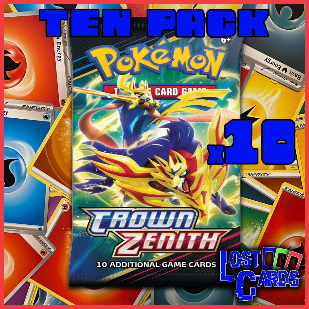 10 Crown Zenith Booster Packs Bundle | Sealed