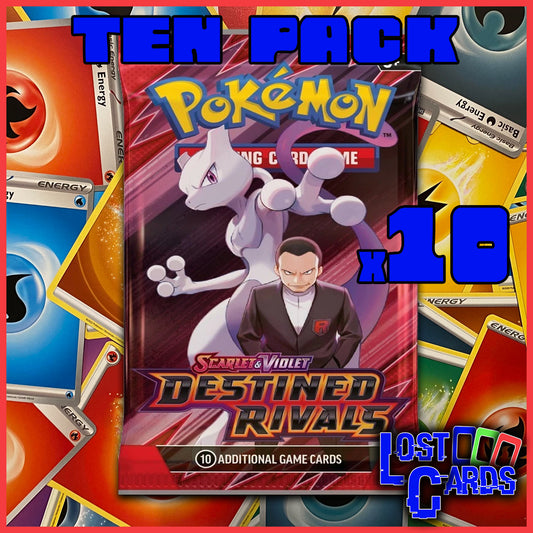 10 Destined Rivals Booster Packs Bundle | Sealed
