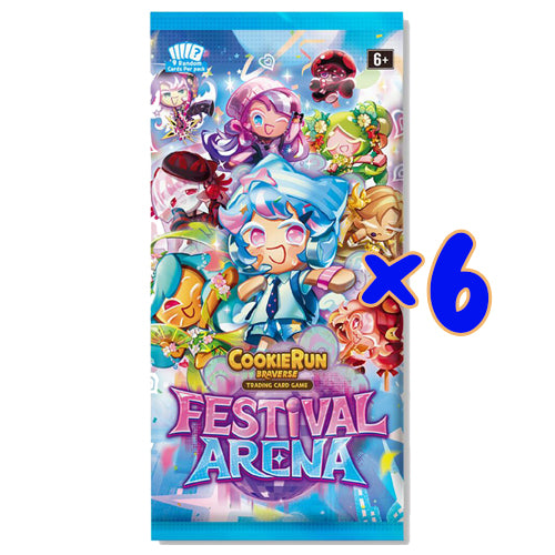 CookieRun TCG: Set 6: Festival Arena Loose Booster Pack - 6 Pack Bundle