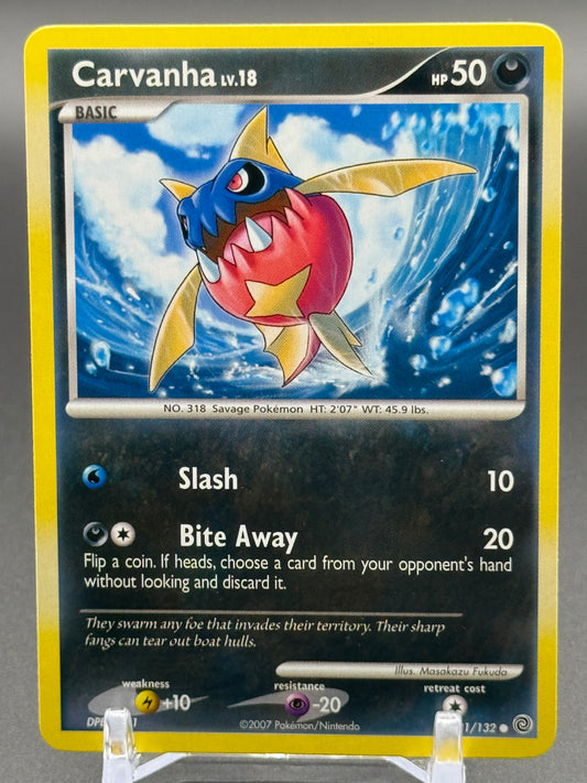 Pokemon TCG Carvanha | Secret Wonders 81/132 | Condition: Near Mint
