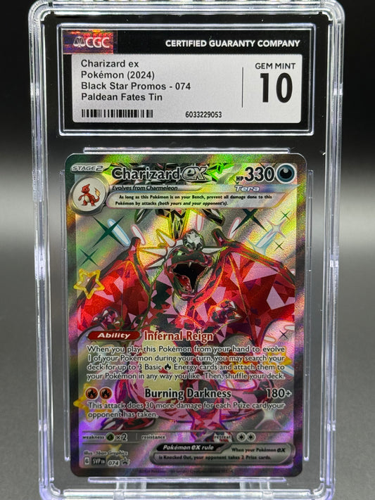 Pokemon TCG Charizard ex | Black Star Promo SVP074 | CGC Graded GEM MINT 10