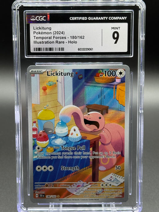 Pokemon TCG Lickitung | Temporal Forces 180/162 | CGC Graded MINT 9