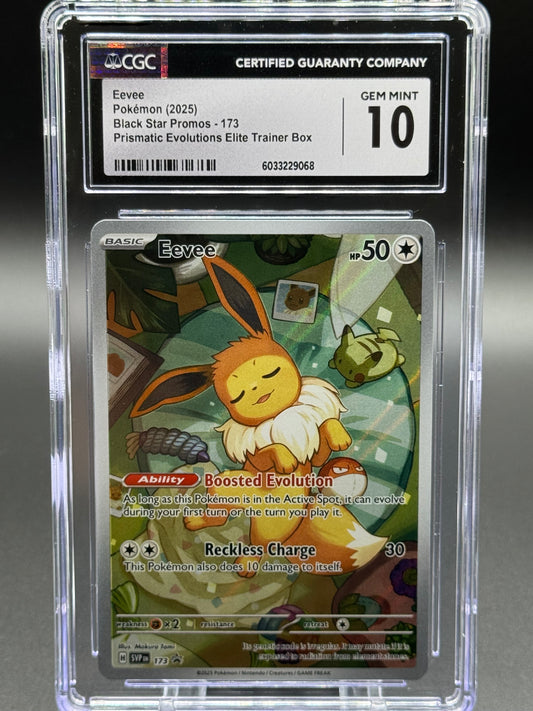 Pokemon TCG Eevee | Black Star Promo SVP173 | CGC Graded GEM MINT 10