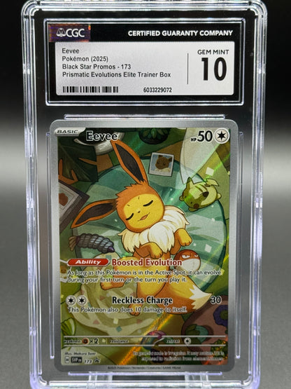 Pokemon TCG Eevee | Black Star Promo SVP173 | CGC Graded GEM MINT 10