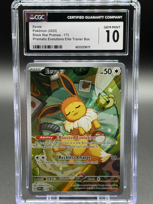 Pokemon TCG Eevee | Black Star Promo SVP173 | CGC Graded GEM MINT 10