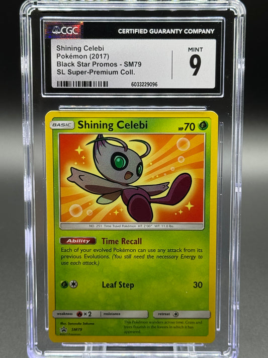 Pokemon TCG Shining Celebi | Black Star Promo SM79 | CGC Graded MINT 9