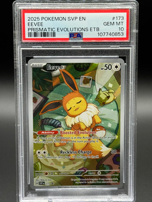 Pokemon TCG Eevee | Black Star Promo SVP173 | PSA Graded GEM MT 10